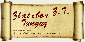 Zlatibor Tunguz vizit kartica